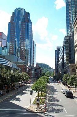 A view from downtown Montreal, Quebec