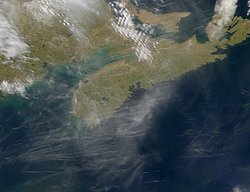 Satellite Picture of Nova Scotia, Canada